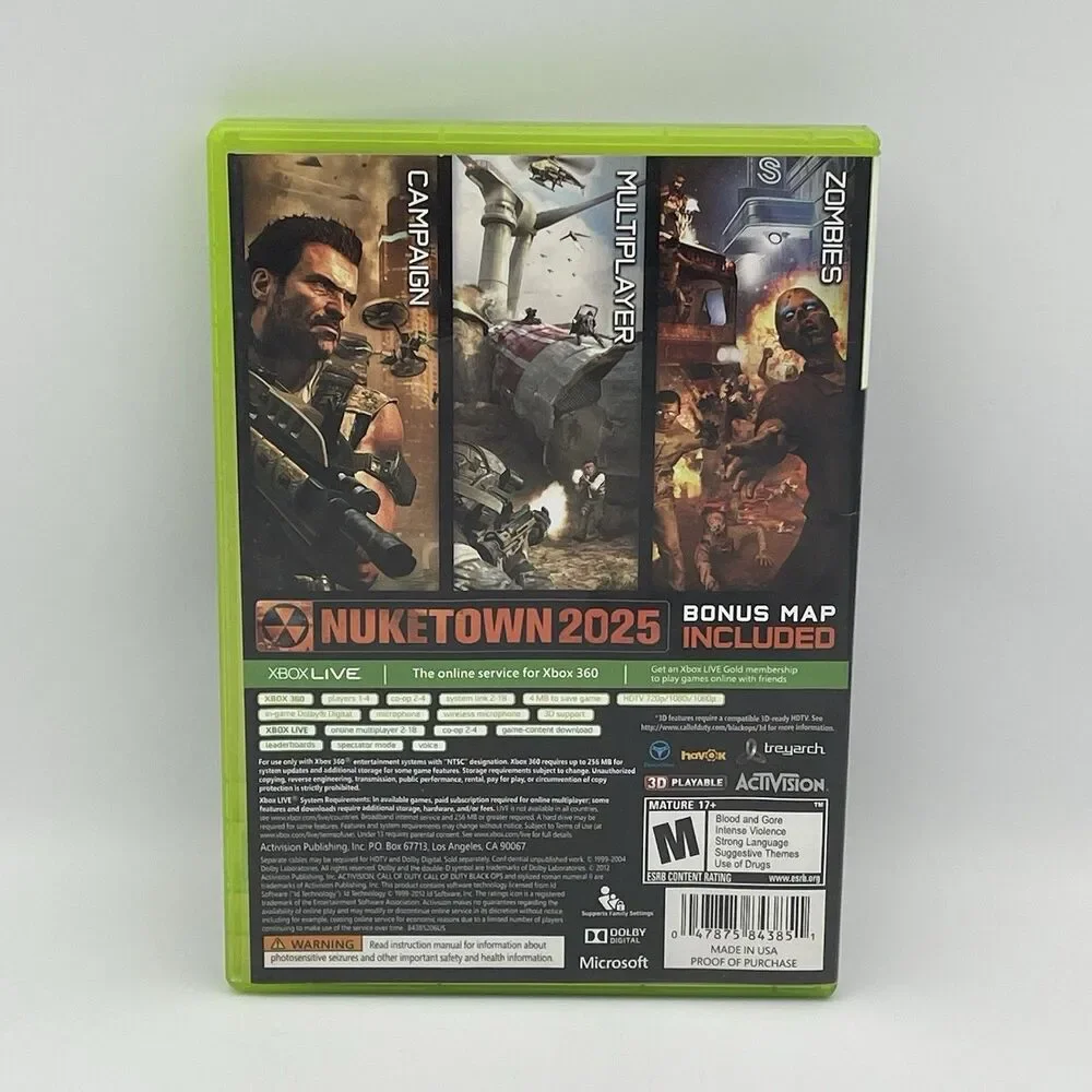 Call of Duty: Black Ops II + Black Ops III (Microsoft Xbox 360) Bundle Set!
